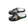 thumbnail image 5 of The Real Ghostbusters Fuzzy Cotton Slippers For Mens Winter Cotton Lightweight Anti-slip Rubber Sole Slippers House Open Back Slippers Closed Toe Slippers, 5 of 9