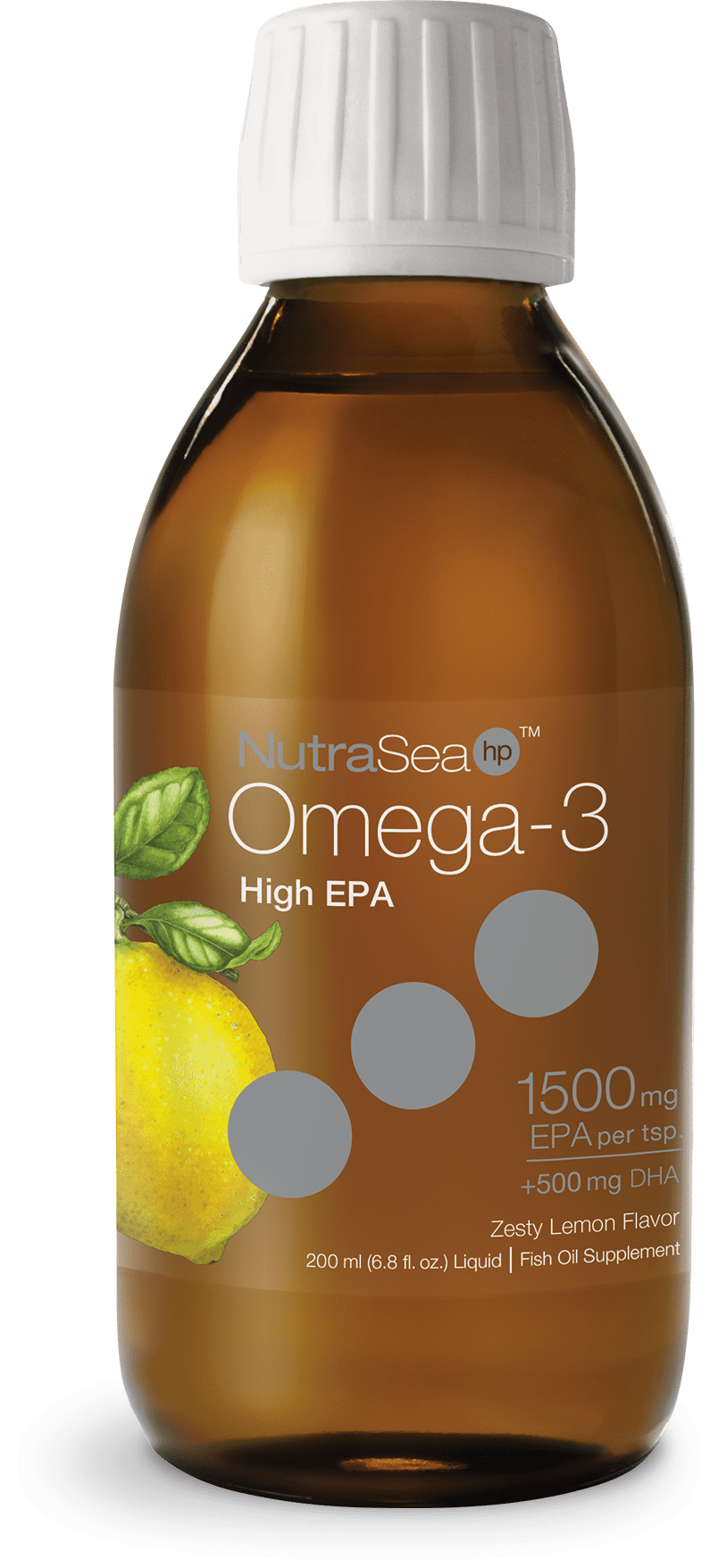Ascenta NutraSea Omega3 High EPA Liquid, Zesty Lemon, 6.8 Fl Oz