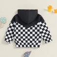 thumbnail image 3 of MOMSTAG Toddlers Checkerboard Zip-Up Winter Hooded Jacket, 3 of 10