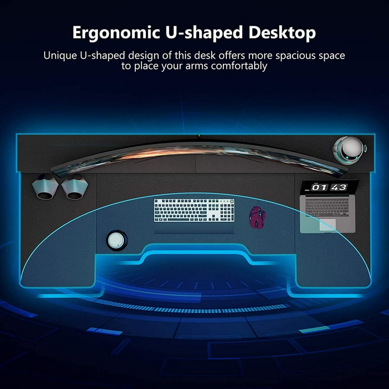 Tribesigns u shaped desk deals