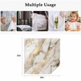 thumbnail image 4 of Marble Gold Cloth Napkins, Abstract Luxury Wave Gold Marbling Modern Washable and Reusable Dinner Napkins Set of 6, Table Napkin for Kitchen Party Birthday Wedding Hotel Housewarming 20"x20", 4 of 8