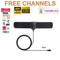 thumbnail image 1 of Antenne Amplifiée Intérieure 4K?Numérique?HD 1080P TV?Chaînes Locales?Broadcast, Type T, 1 of 8