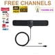 thumbnail image 4 of Antena amplificada interior 4K Digital HDTV Antena 1500 millas HD 1080P TV Emisión de canales locales, tipo T Inevent EL2143-05B, 4 of 7