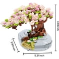 thumbnail image 4 of Mini Brick Cherry Blossom Tree Bonsai Model 426 PCS Creative Flower Building Blocks Sakura Plant Building Toys for 6 (Not Compatible with Lego flowers Set), 4 of 10