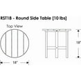 thumbnail image 4 of POLYWOOD Round 18" Side Table in Black, 4 of 5