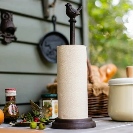 Hemobllo Cast Paper Towel Holder Apartment Essentials Vintage Decor Under Cabinet Tissue Rack Kitchen 1 Set