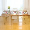 thumbnail image 3 of Yayeee Table Runner 70 inches Long Home Kitchen Dinning Party Decoration, Red Triangles, 3 of 7