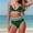 *Green, variant on ClodeEU Women's Sexy Slim Fit Solid Color Bikini Set ,Bestseller Two-Piece Swimsuit Pink,Womens Plus L