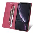 thumbnail image 4 of Allytechgroup Wallet Case for iPhone XR, Slim Lightweight PU Leather Stand Flip Phone Case with Credit Card Slot Shockproof Protective Back Cover for iPhone XR Women Men, Red, 4 of 9