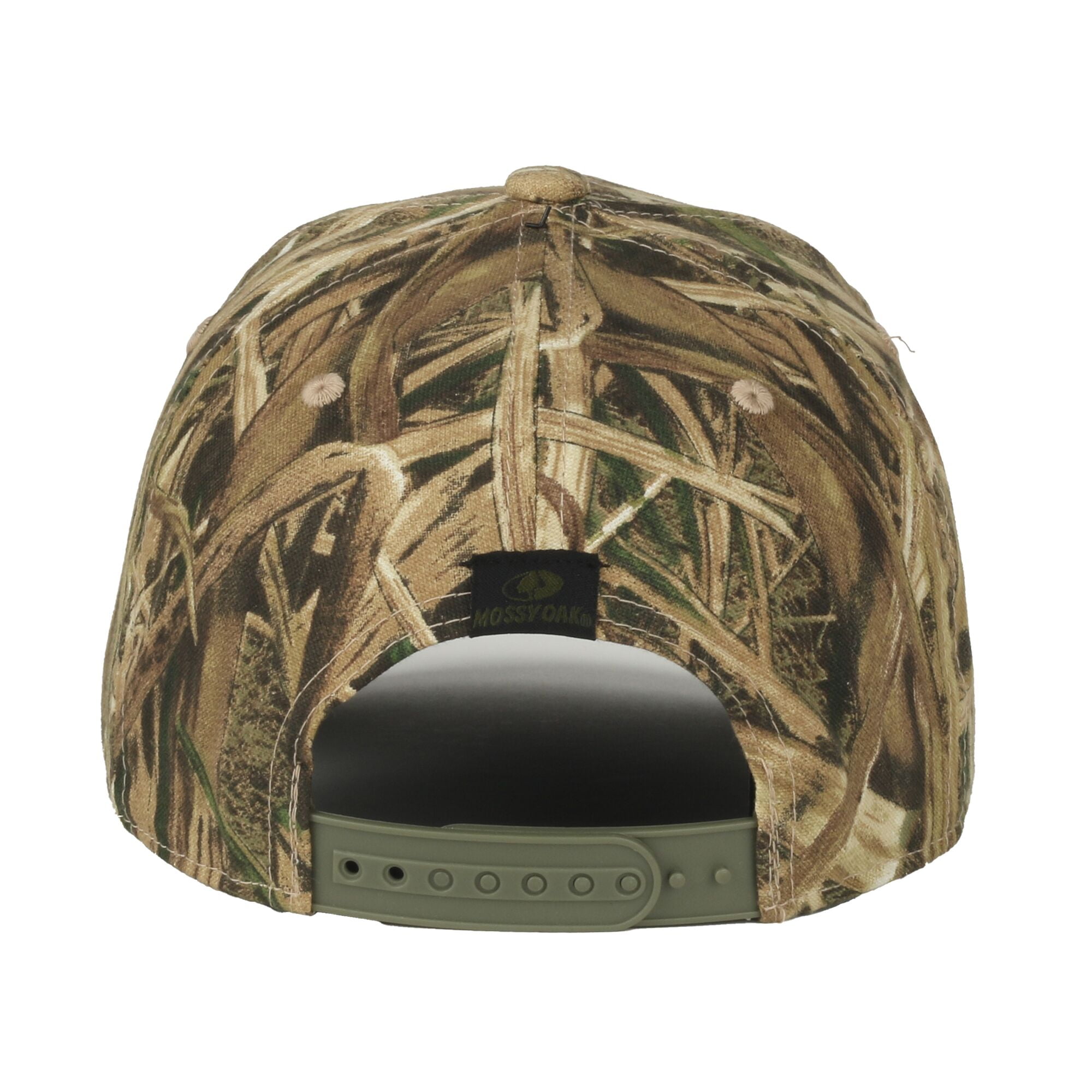 Mossy Oak Shawdowgrass Blades® Camo Cap, Hunting Hat for Men, Snapback, One Size, Adult, Brown Camo