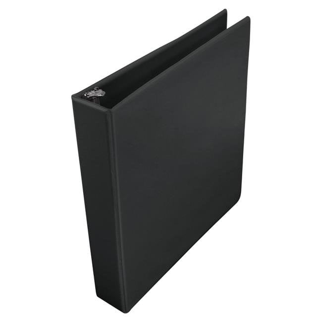 School Smart 2006474 1.5 in. Polypropylene D-Ring View Binder, Black
