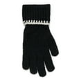 thumbnail image 3 of Time and Tru Women's Whipstitch Gloves, One Size, Black Soot, 3 of 3