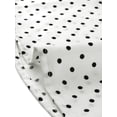 thumbnail image 6 of Allegra K Women's Polka Dots Turn Down Collar Contrast Tie Neck Short Sleeve Blouse Top, 6 of 6