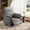 Grey, variant on Kicctian Power Recliner Glider Chair with Smooth Swivel and Rocking Motion Adjustable Recline USB Charging Port and Double Armrests for Living Room,White