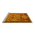 thumbnail image 2 of Ahgly Company Machine Washable Indoor Round Southwestern Yellow Country Area Rugs, 6' Round, 2 of 4