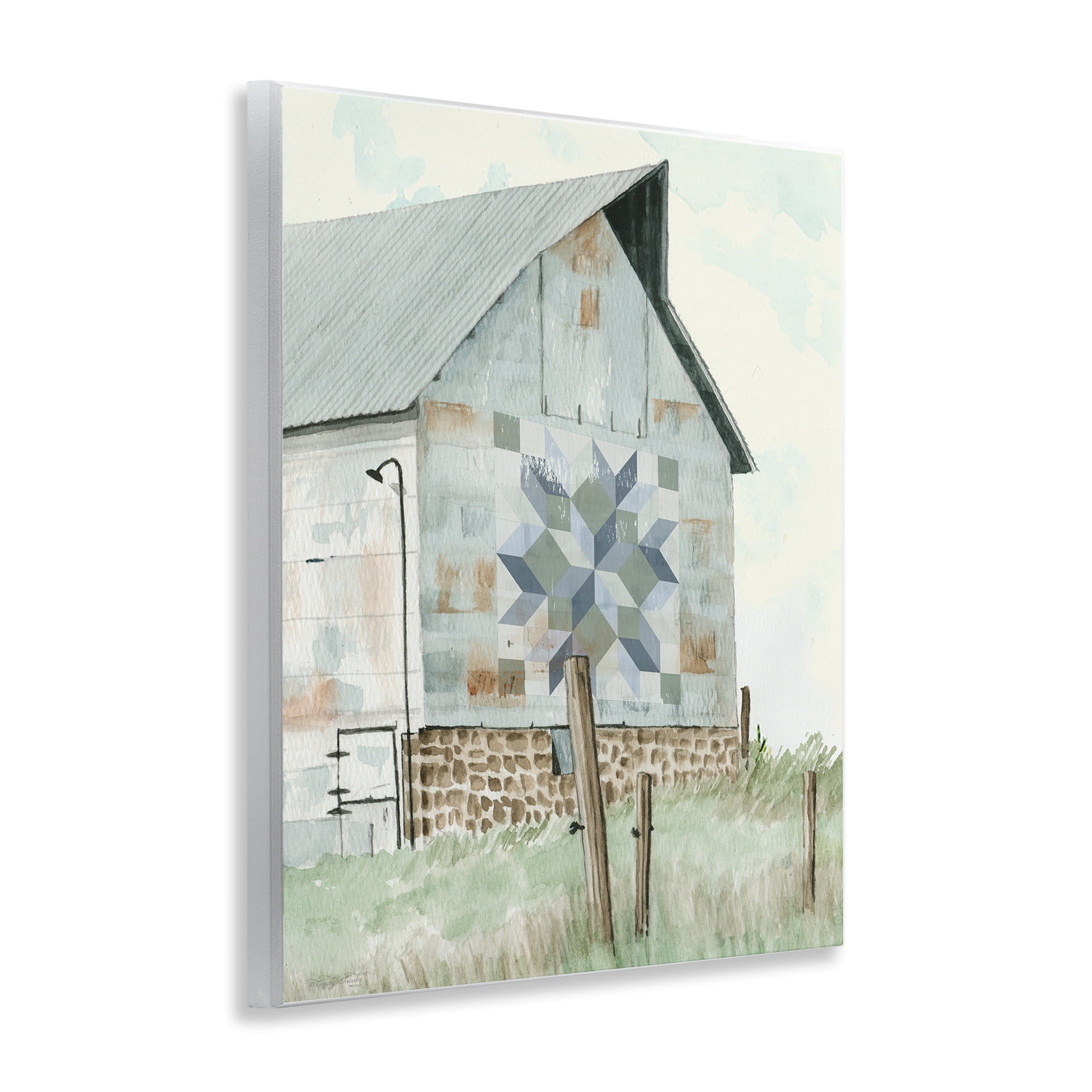 Stupell Industries Pickel's Barn Quilt Wall Plaque Art, design by Cindy Jacobs