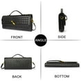thumbnail image 3 of Evening Clutch Purses for Women Formal Handmade Woven Shoulder Handbag Fashion Leather Crossbody Bags for Women, 3 of 7