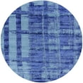 thumbnail image 1 of Ahgly Company Machine Washable Indoor Round Industrial Modern Balloon Blue Area Rugs, 8' Round, 1 of 7