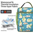 thumbnail image 2 of Bear Insulated Lunch Bag Box Teen Reusable Lunch Tote Bag with Front Pocket Lunch Box Containers Work Hiking, 2 of 6
