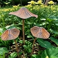 thumbnail image 2 of Metal Rusted Mushroom Garden Stake Art Crafts Statue Backyard Garden Yard Sidewalk Outdoor Backyard Decoration, 2 of 9
