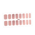 thumbnail image 2 of Tachiuwa Nail Decals DIY Simple Decor Manicure Tips Solid Color Novelty Nail Stickers Dark Pink, 2 of 8