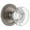 Antique Pewter, variant on Grandeur Bordeaux Crystal Door Knob with Circulaire Rosette
