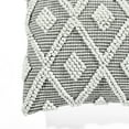 thumbnail image 5 of Lush Decor 20 in x 20 in Gray Woven Cotton Blend Decorative Pillow Cover, 5 of 11