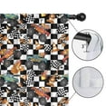 thumbnail image 4 of Blackout Kids Curtains,Monster Trucks with Checkered Flags Childrens Insulated Curtains Set Of 2,Bedroom Essentials,Toddler Room Decor 42"x84", 4 of 5