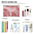 thumbnail image 4 of Cauagu Striped Meat for Tyvek Makeup Bag,Reusable Travel Cosmetic Bag Women Organizer Toiletry Bag Birthday,Gifts for Women Girlfriend Mom Teacher 6.5’’*8.9’’, 4 of 7