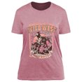 thumbnail image 3 of XCHQRTI Western Shirts Women Graphic Tees Casual Cowboy Rodeo Tshirts Desert Cactus Vintage Short Sleeve Tee Tops, 3 of 8