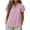 Pink, variant on Womens Ruffle Short Sleeve Dot Blouses V Neck Crochet Lace Dressy Casual Flowy Shirts, Loose Fit Summer Lightweight Work Office Tops 2026 Trendy Teachers Clothes
