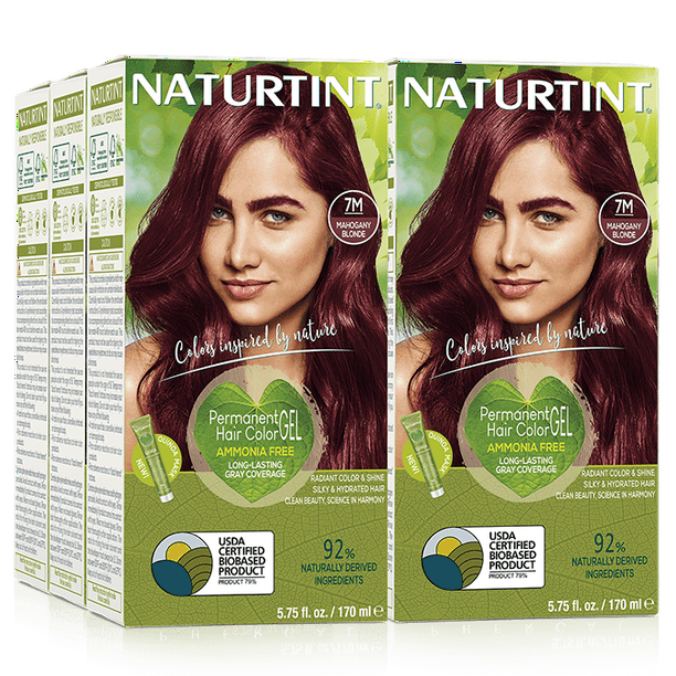 Naturtint Permanent Hair Color 7M Mahogany Blonde (Pack of 6), Ammonia Free, Vegan, Cruelty Free, up to 100% Gray Coverage, Long Lasting Results - Naturtint Permanent Hair Color 7M Mahogany Blonde (Pack of 6), Ammonia Free, Vegan, Cruelty Free, up to 100% Gray Coverage, Long Lasting Results -