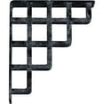 thumbnail image 6 of Ekena Millwork 2"W x 10"D x 12"H Diane Wrought Iron Bracket, (Triple center brace), Antiqued Pewter, 6 of 10