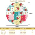 thumbnail image 3 of Pioneer Flower Floral Print Pattern Round Tablecloth 60 X 60 Inch, Wrinkle Resistant Wipeable Table Cloth for Kitchen Dining Picnic Patio Party, 3 of 6