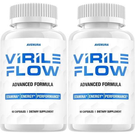 Virile Flow for Men Capsules – VirileFlow Pills, Virile Flow Advanced Formula, 2 Pack, 120 Capsules