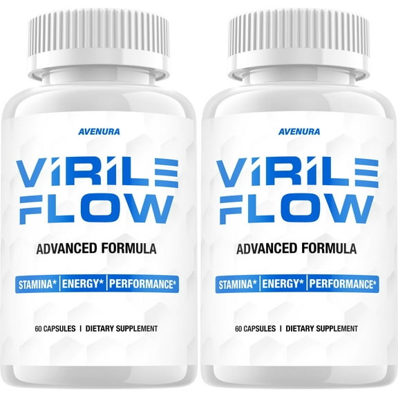 Virile Flow for Men Capsules – VirileFlow Pills, Virile Flow Advanced Formula, 2 Pack, 120 Capsules