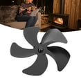 thumbnail image 1 of Aluminum Alloy Stove Fan Blade Replacement 5 Blade for Stove Fan, Enhance Warm Air Circulation, Compatible with Basically All Fireplace Fans, Lightweight, 1 of 7