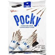 Glico Pocky Cookies & Cream, Family Pack Party Pack, 9 Pack