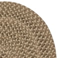 thumbnail image 2 of 2' x 11' Brown and Beige All Purpose Handcrafted Reversible Oval Area Throw Rug Runner, 2 of 3