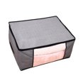 thumbnail image 3 of Non Woven Fabrics Storage Bags Quilt Storage Bag Cloth Storage Bag Foldable Storage Bag Light Grey Size 3, 3 of 8