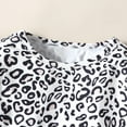 thumbnail image 3 of Popshion Toddler Girl Leopard Shirt and Leggings Set Size 5-6 Years, 3 of 7