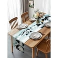 thumbnail image 3 of Ink Painting Mountains Lake Surface Table Runner-36 Inch Long Chinese Style Table Runners Linen Burlap Tablerunner for Kitchen Dining Room Holiday Party, 3 of 9