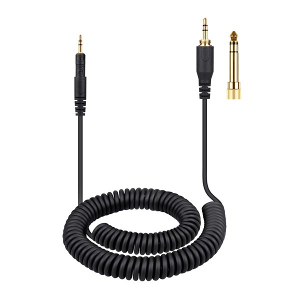 Cable auxiliar enrollado de repuesto para auriculares Audio Technica