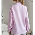 thumbnail image 5 of ZANKLEY Shirts for Women Long Sleeve Shirt Button Down Loose Outfits Blouse Tops, 5 of 11