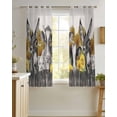 thumbnail image 4 of Vintage Farm Animals Sheer Curtains 39 Inch Length 2 Panels Set for Living Room/Bedroom, Cute Cow Pig Sunflower Kitchen Curtains Grommet Semi-Sheer Curtains Drapes Voile Window Treatments 27.5"x39"x2, 4 of 7