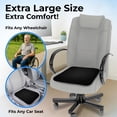 thumbnail image 5 of Double-Thick Gel Seat Cushion for Long Sitting Pressure Relief for Back, Sciatica, Coccyx, Tailbone Pain - Cushion for Office Chair, Wheelchair, Car & Truck, Patio Chairs - Egg Seat Pad, 5 of 5