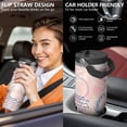 thumbnail image 5 of Modern 30oz Handheld Travel Tumbler with Handle – Double Wall Stainless Steel Insulated Cup, Flip Straw Lid, Leak-Proof & BPA-Free for Hot and Cold Drinks – Durable Coffee & Juice Mug White, 5 of 7