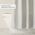 thumbnail image 7 of Linen-Look Shower Curtain by Comfort Canopy, 72" x 72", Light Gray, 7 of 7