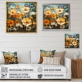 thumbnail image 4 of Designart "Marigold Blossom Burst A Yellow Delight II" Floral Framed Wall Art Decor - Traditional Yellow Marigold Living Room Framed Canvas Art, 4 of 6