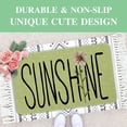 thumbnail image 5 of Sunhine Spring Decor Door Mat - Green Farmhouse Welcome Summer Mats Outdoor Colorful Flowers Doormat Non Slip Rubber Floral Decorative Front Door Mats Indoor Rug 17" x 30", 5 of 6